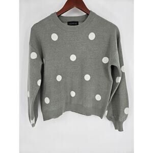 Premise Sage Green Polka Dot Cozy Sweater Women's XS